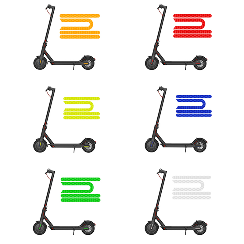 Spoke Reflector Set - 4 unids/set Scooter Eléctrico pegatina reflectante