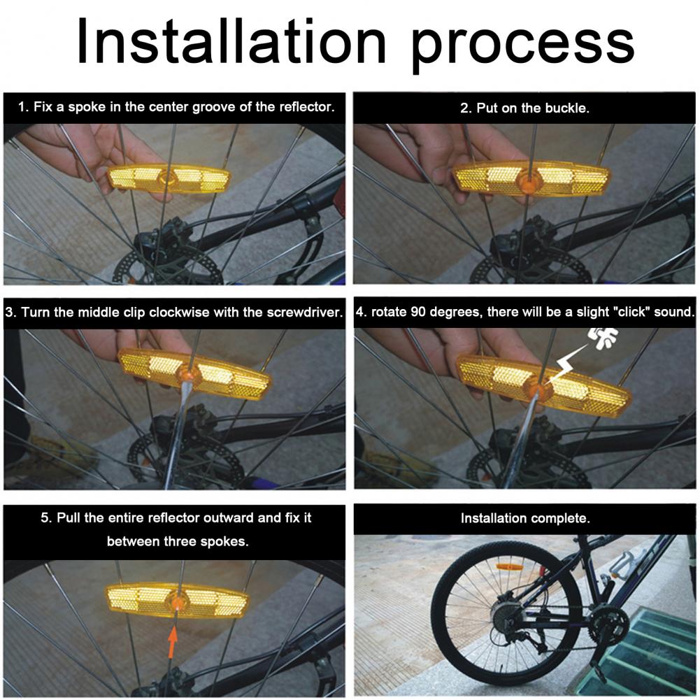 Reflector para radios de bicic - Spoke Reflector Set reseña y precio